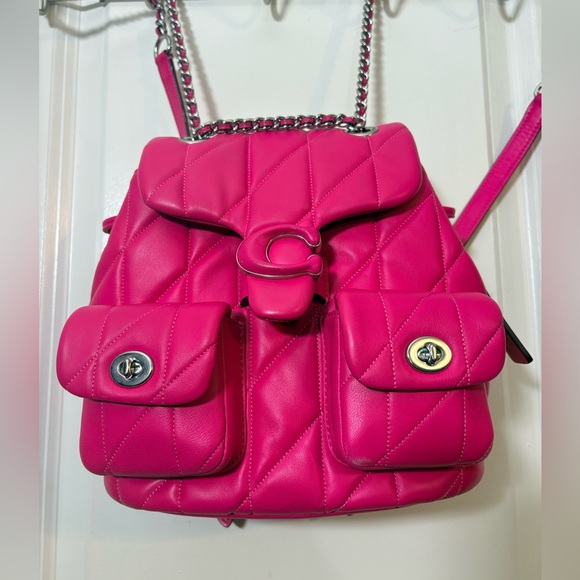 RARE Dragon Fruit Coach Pillow Madison Backpack - FULL SET - Picture 3 of 15